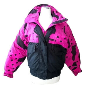 𝅺Animal Print Tyrolia Down Jacket EUC ❤️